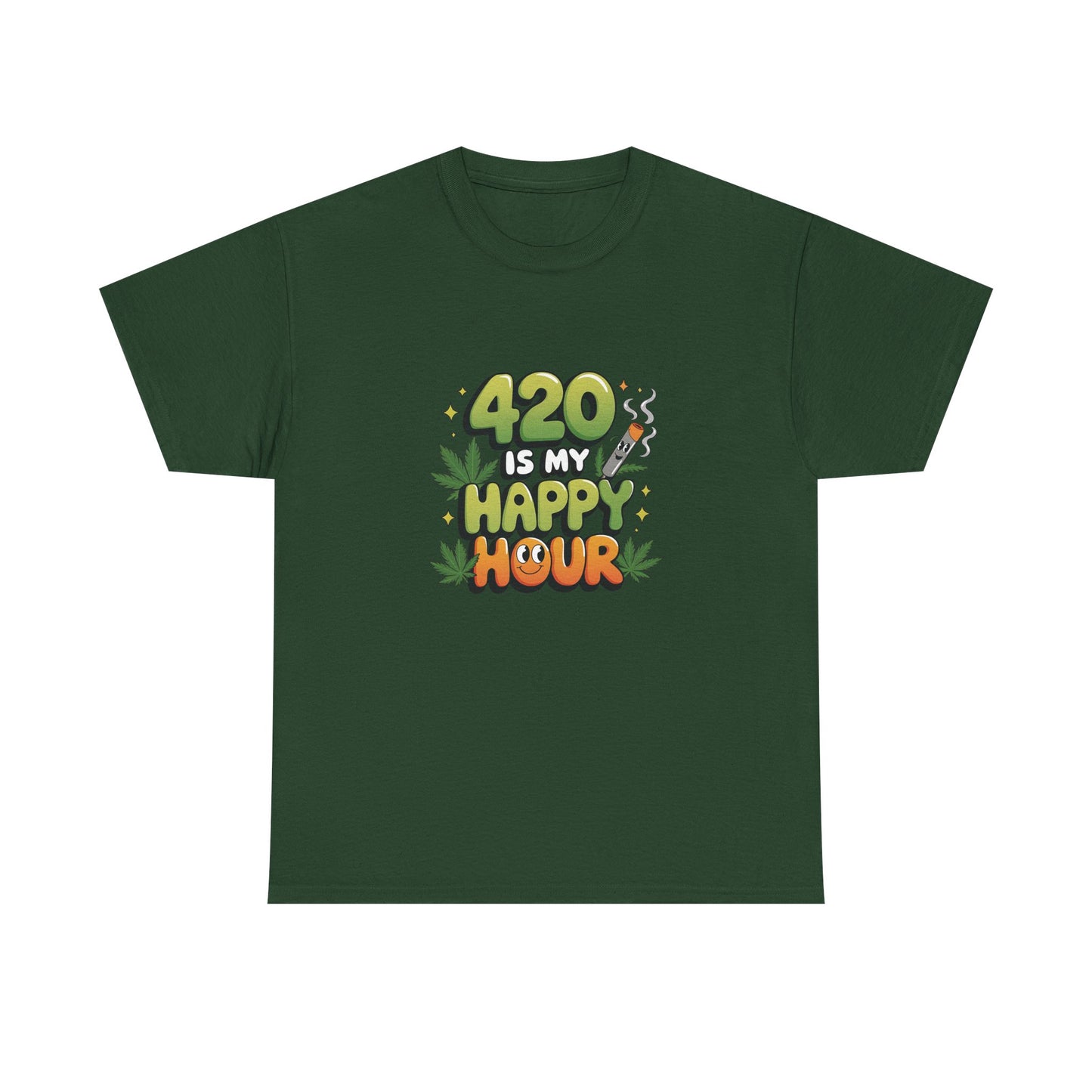 420 Is My Happy Hour T-Shirt - Funny Stoner Tee