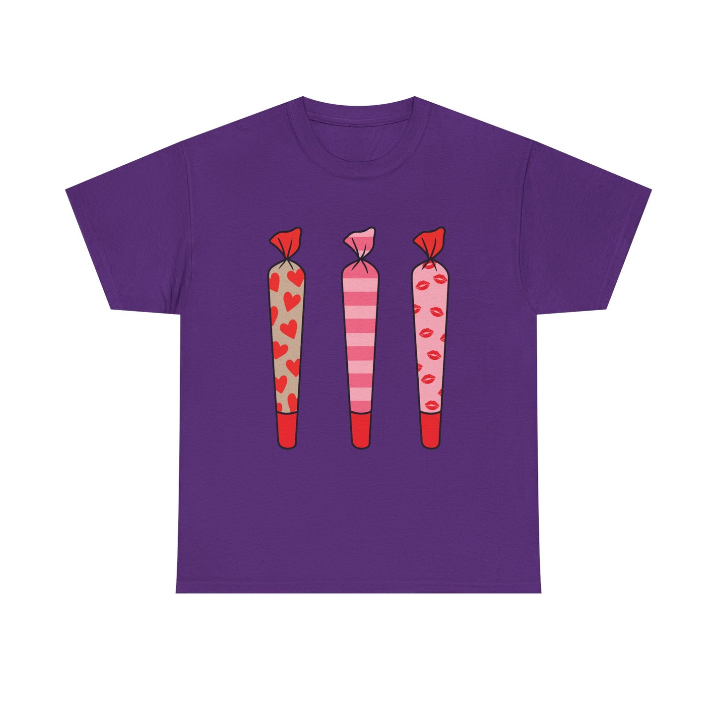 Valentine Joints Tee — Cute Pink Heart Joint Graphic T-Shirt