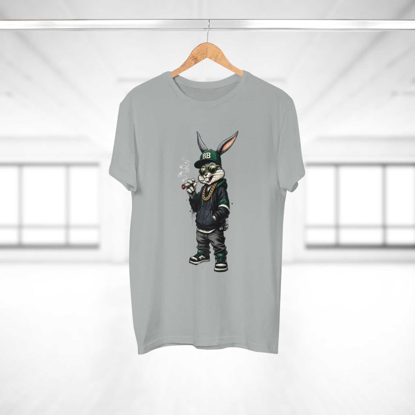 Streetwear Bunny Graphic T‑Shirt — Cool Hip Hop Rabbit Design
