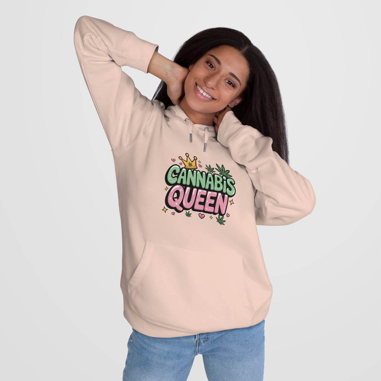 420 Queen Hoodie — 'I Like Big Blunts and I Cannot Lie' Graphic Pullover