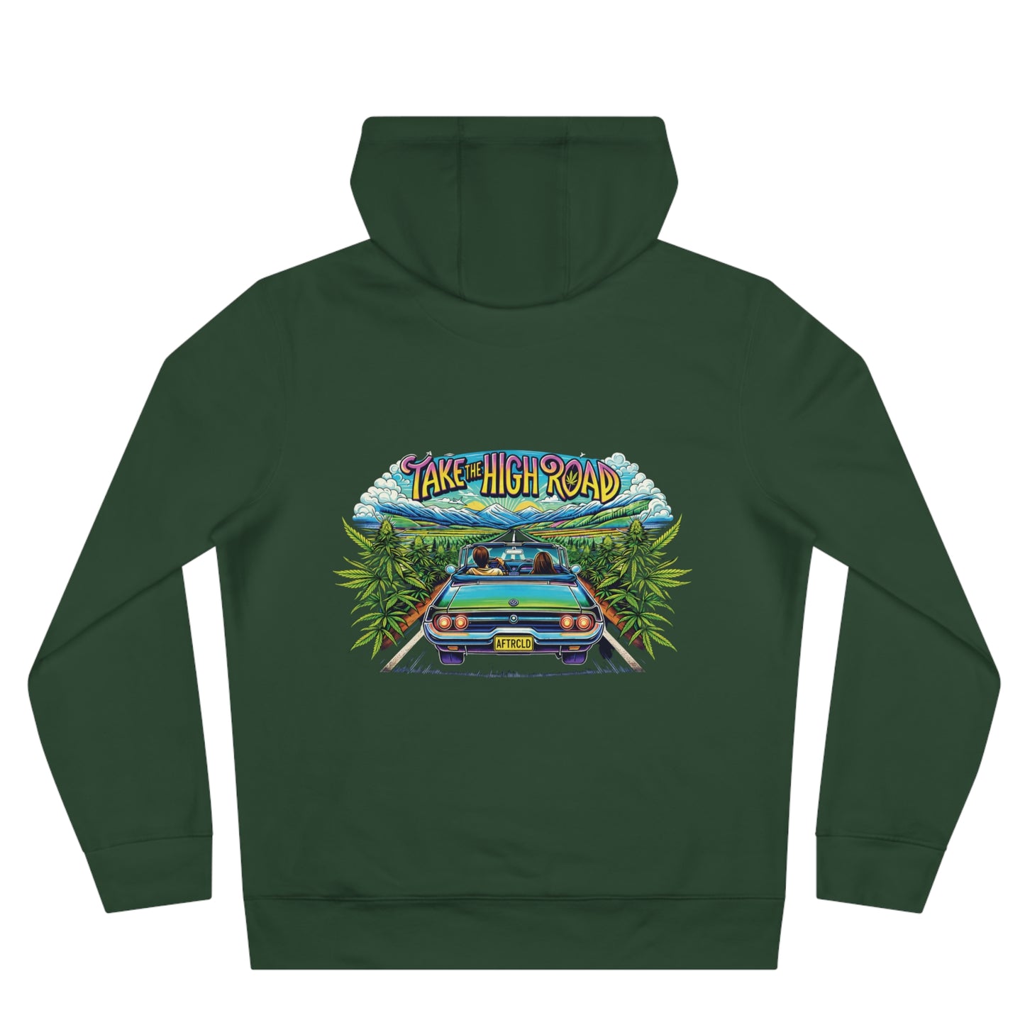 Green Heart Hoodie — 'Take the High Road' Green Heart Leaf Hoodie