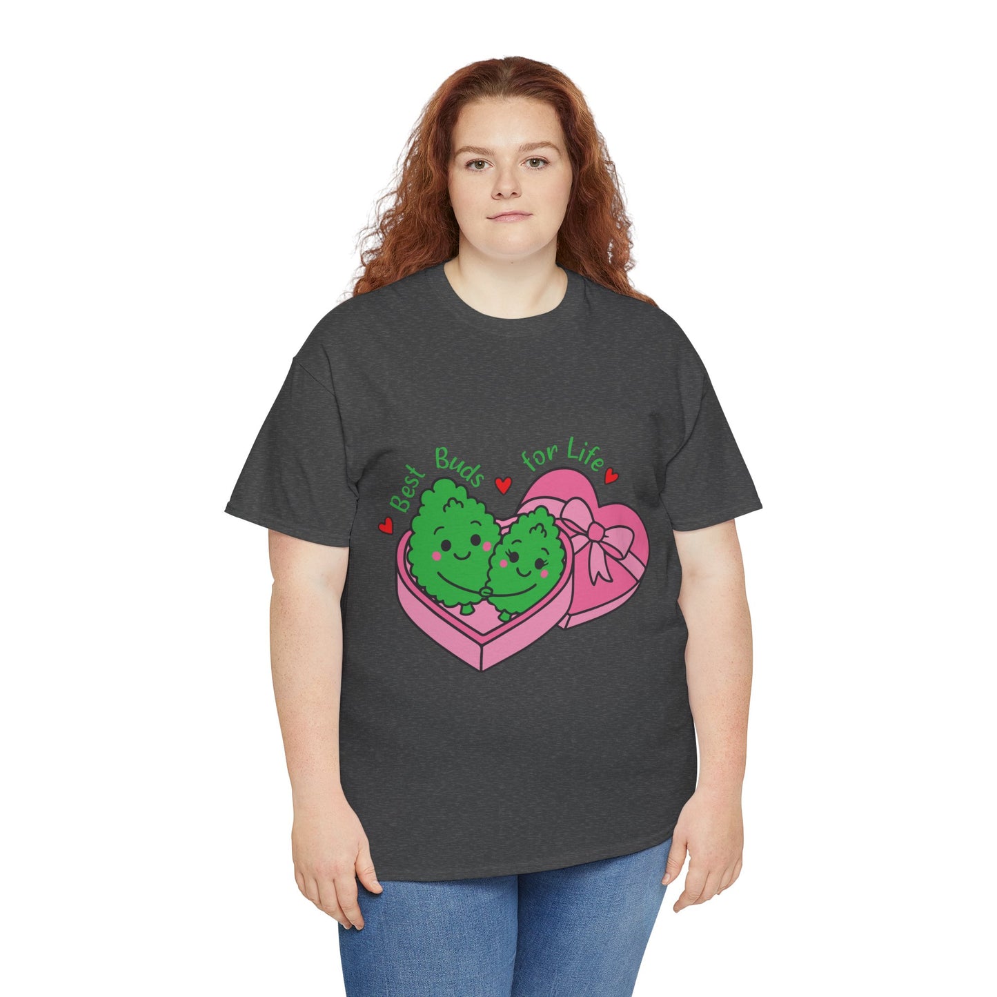 Friendship Heart Tee — “Best Buds for Life” Cute Plant Friends Valentine T‑Shirt