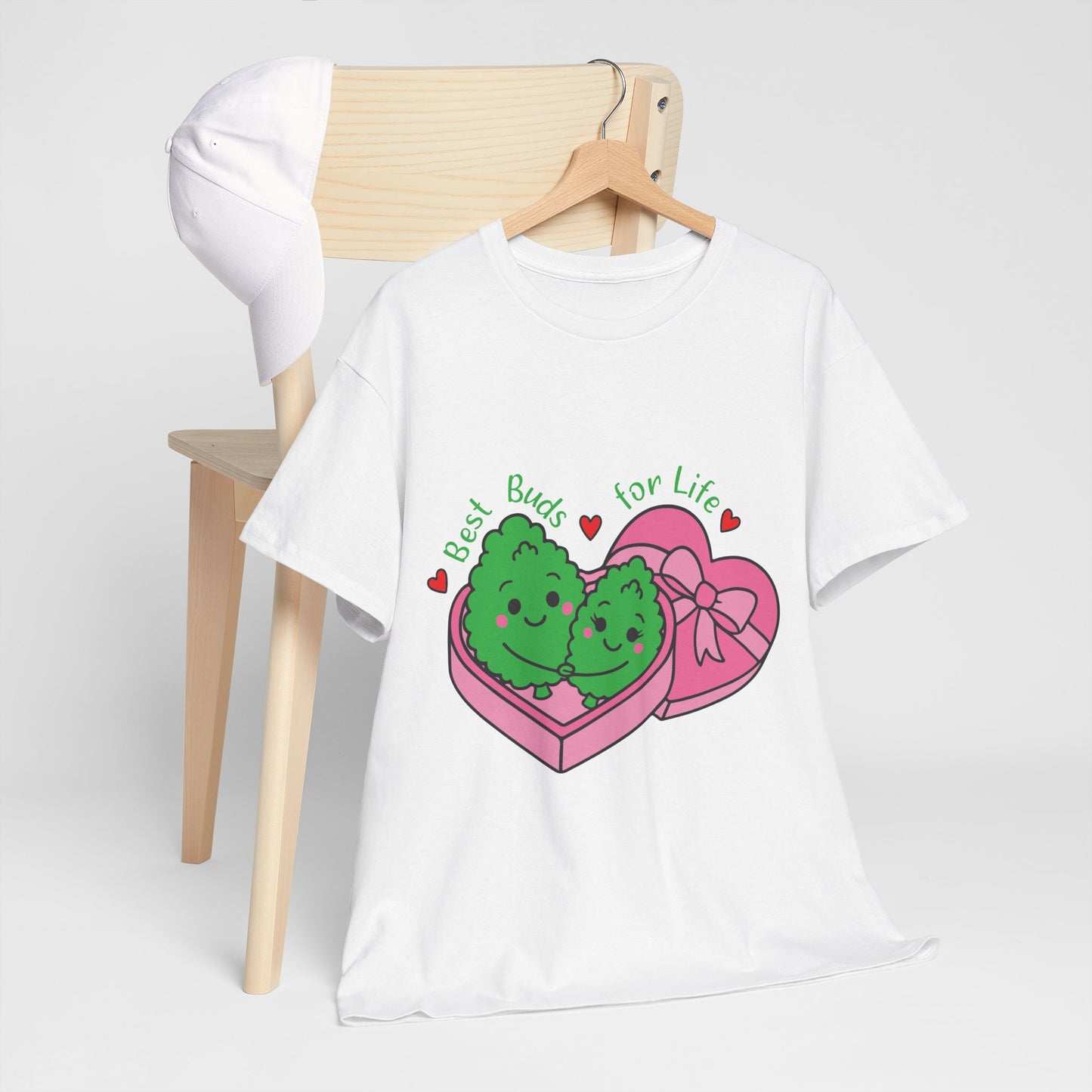 Friendship Heart Tee — “Best Buds for Life” Cute Plant Friends Valentine T‑Shirt