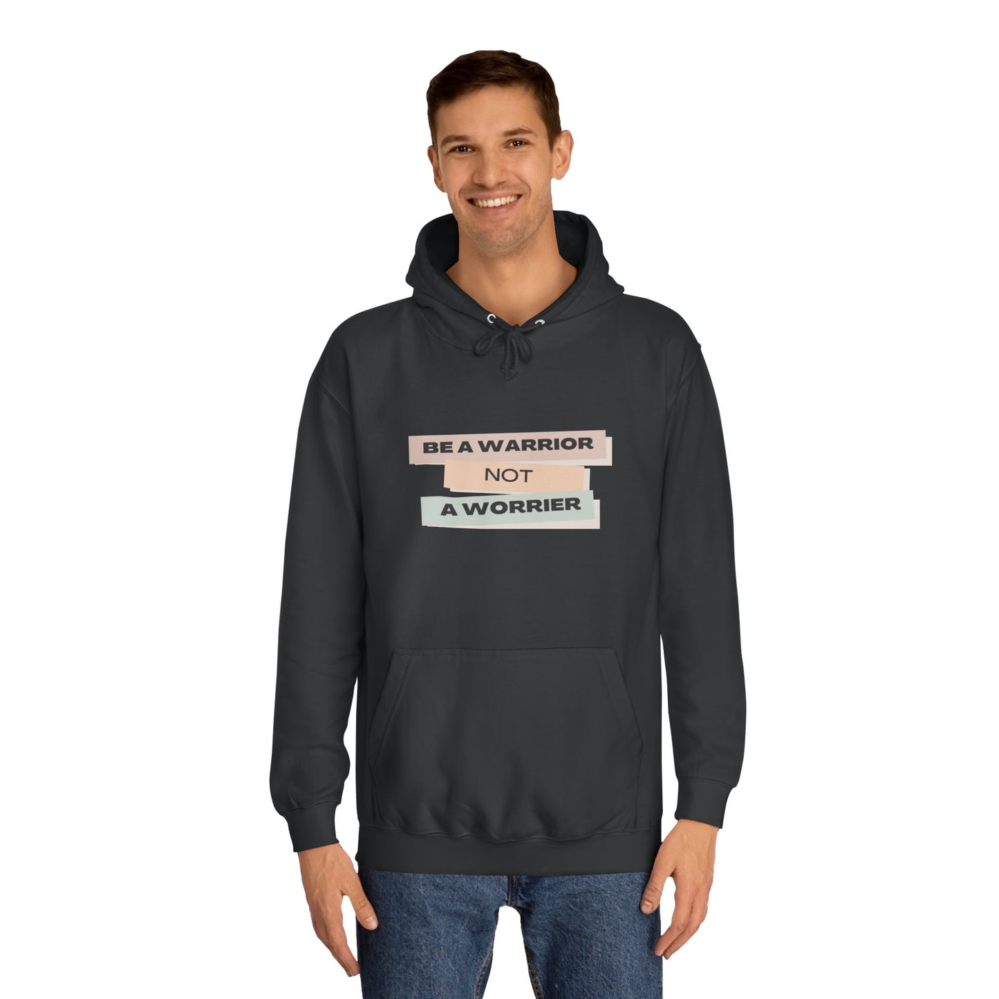 Unisex College Hoodie with Motivational Saying