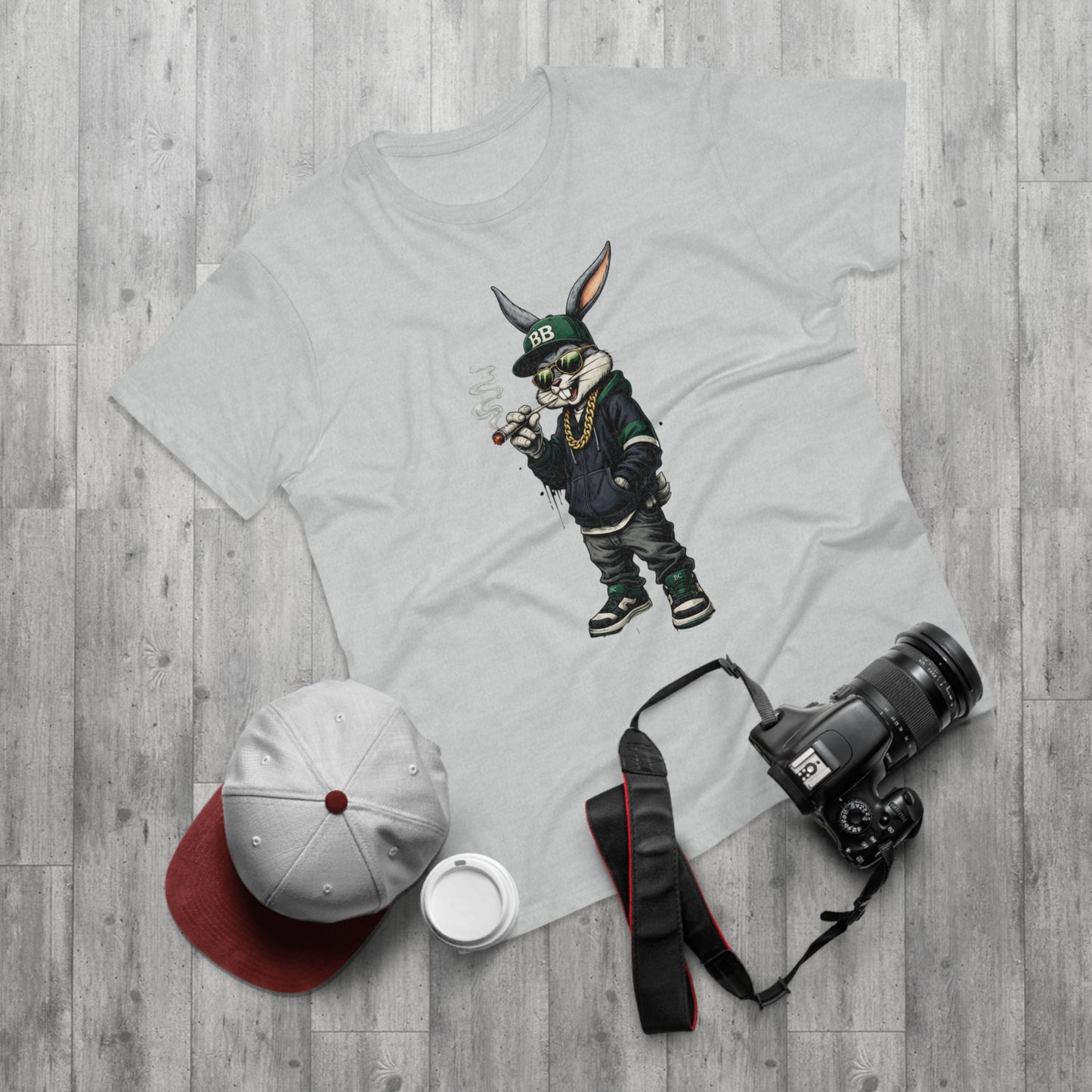 Streetwear Bunny Graphic T‑Shirt — Cool Hip Hop Rabbit Design