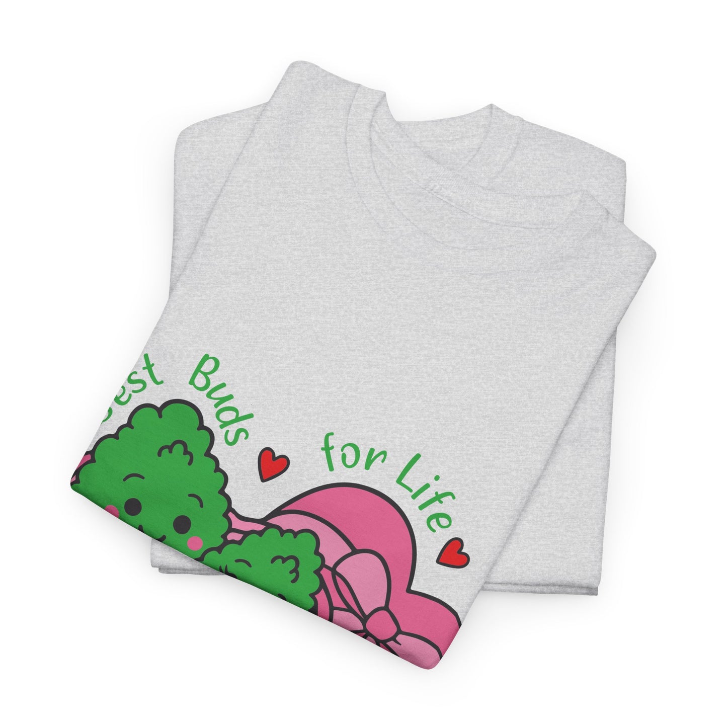 Friendship Heart Tee — “Best Buds for Life” Cute Plant Friends Valentine T‑Shirt