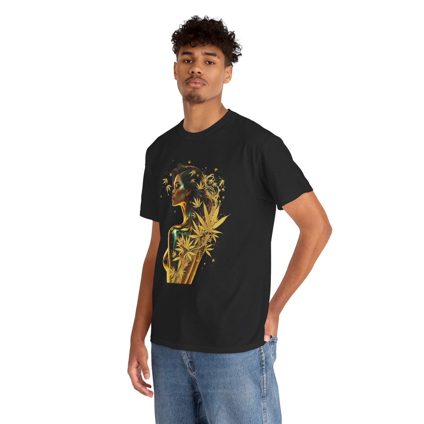T-Shirt — Golden Goddess 420 Art Tee
