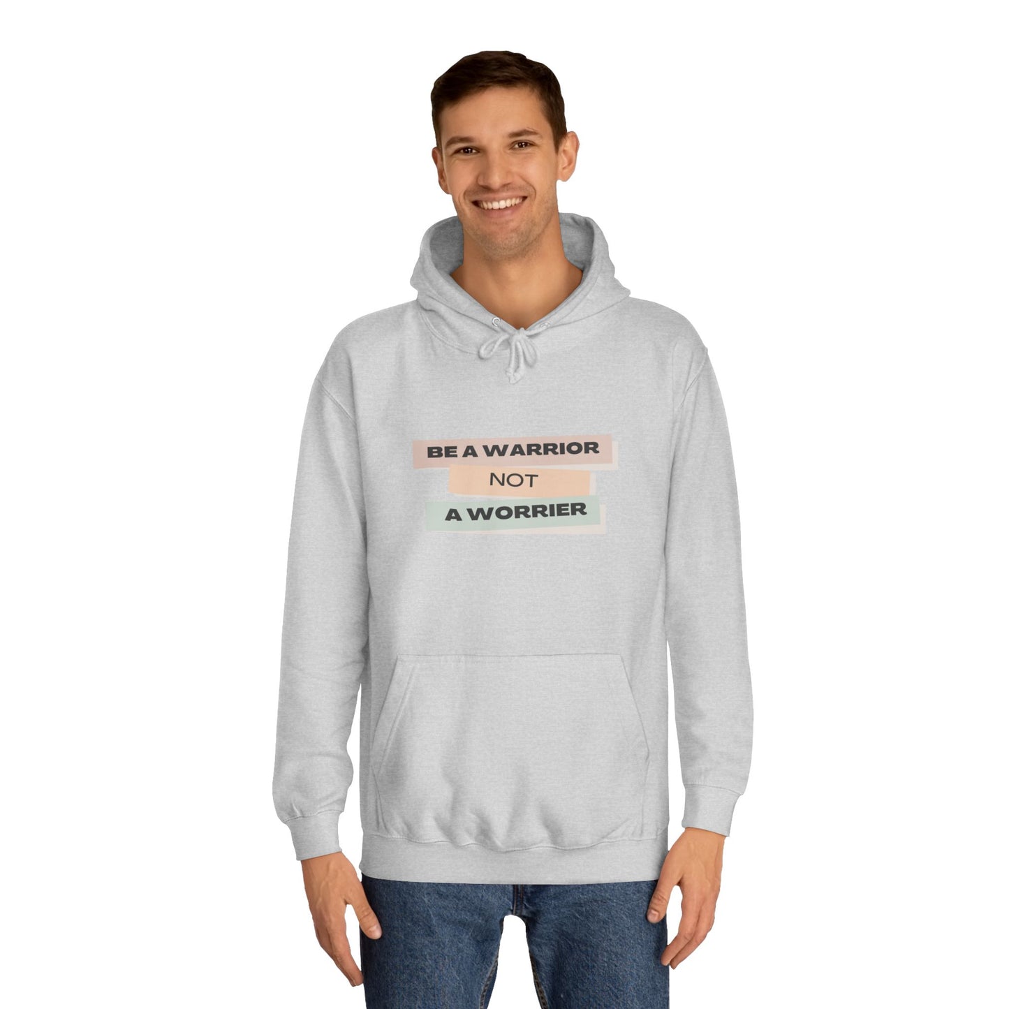 Unisex College Hoodie with Motivational Saying
