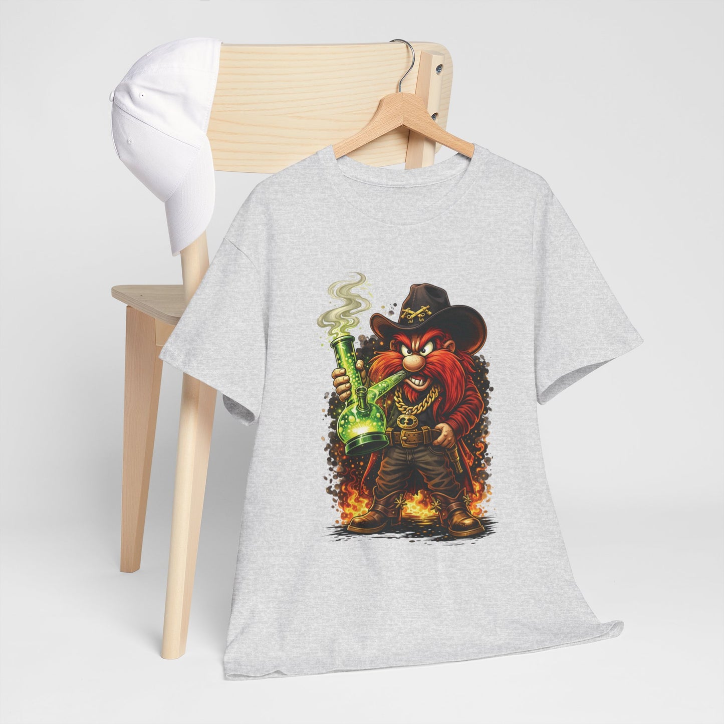 Viking Alchemist Graphic Tee — Fiery Dwarf with Potion