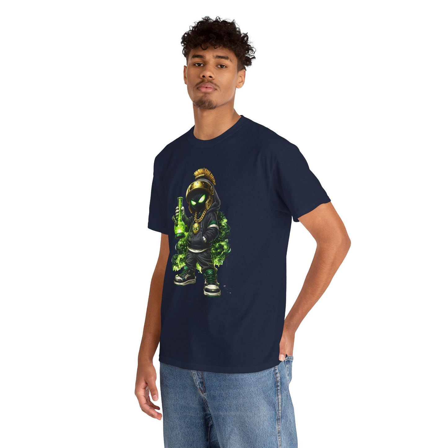 Rogue Alchemist Tee — Urban Streetwear Graphic T-Shirt with Green Potion Character