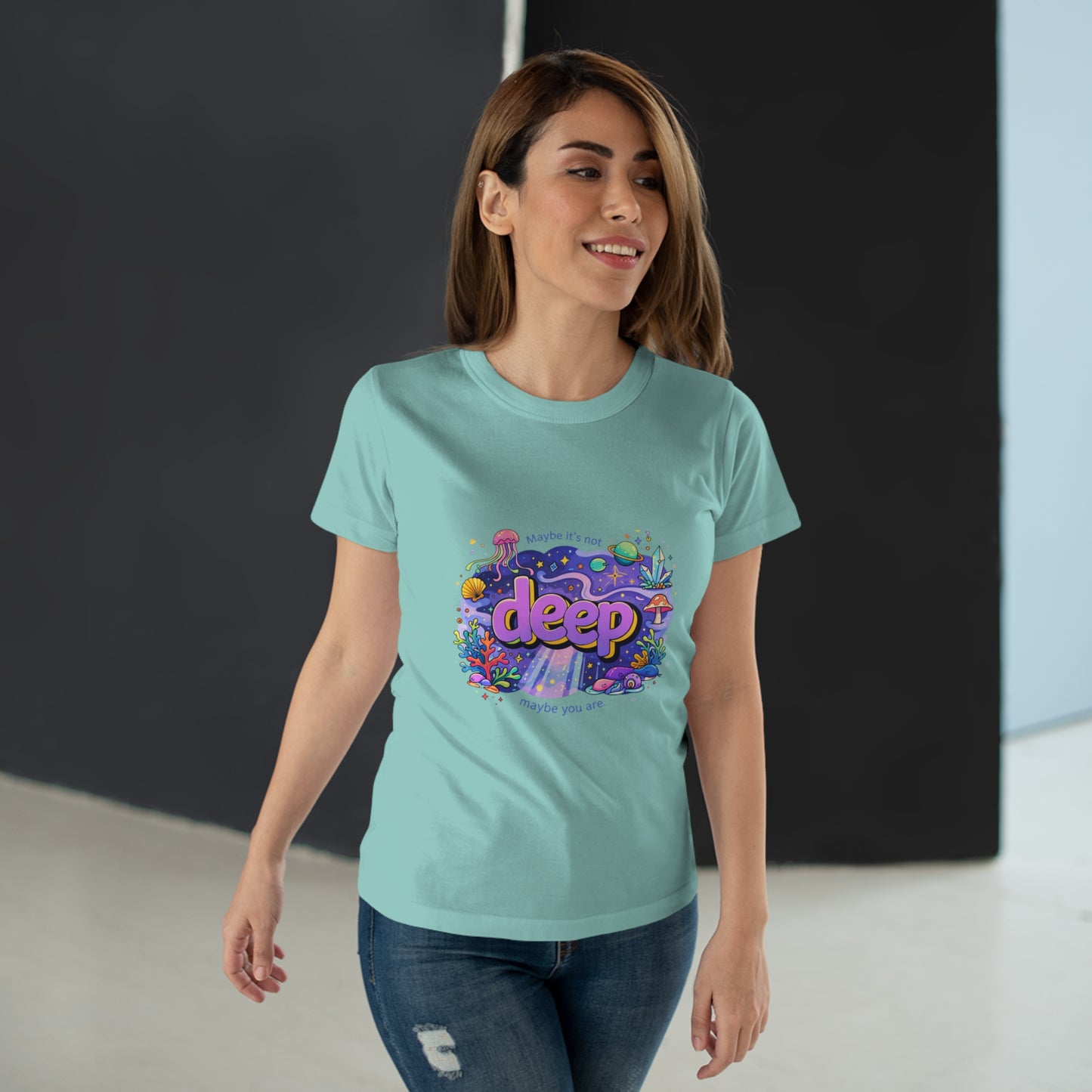 Deep Ocean Graphic T-Shirt — "Deep" Colorful Underwater Design