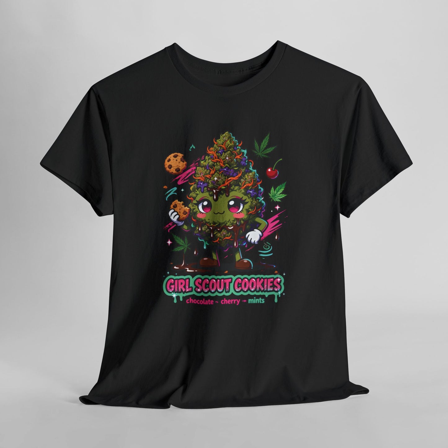 Girl Scout Cookies 420 Tee — Cute Bud Character Graphic T-Shirt