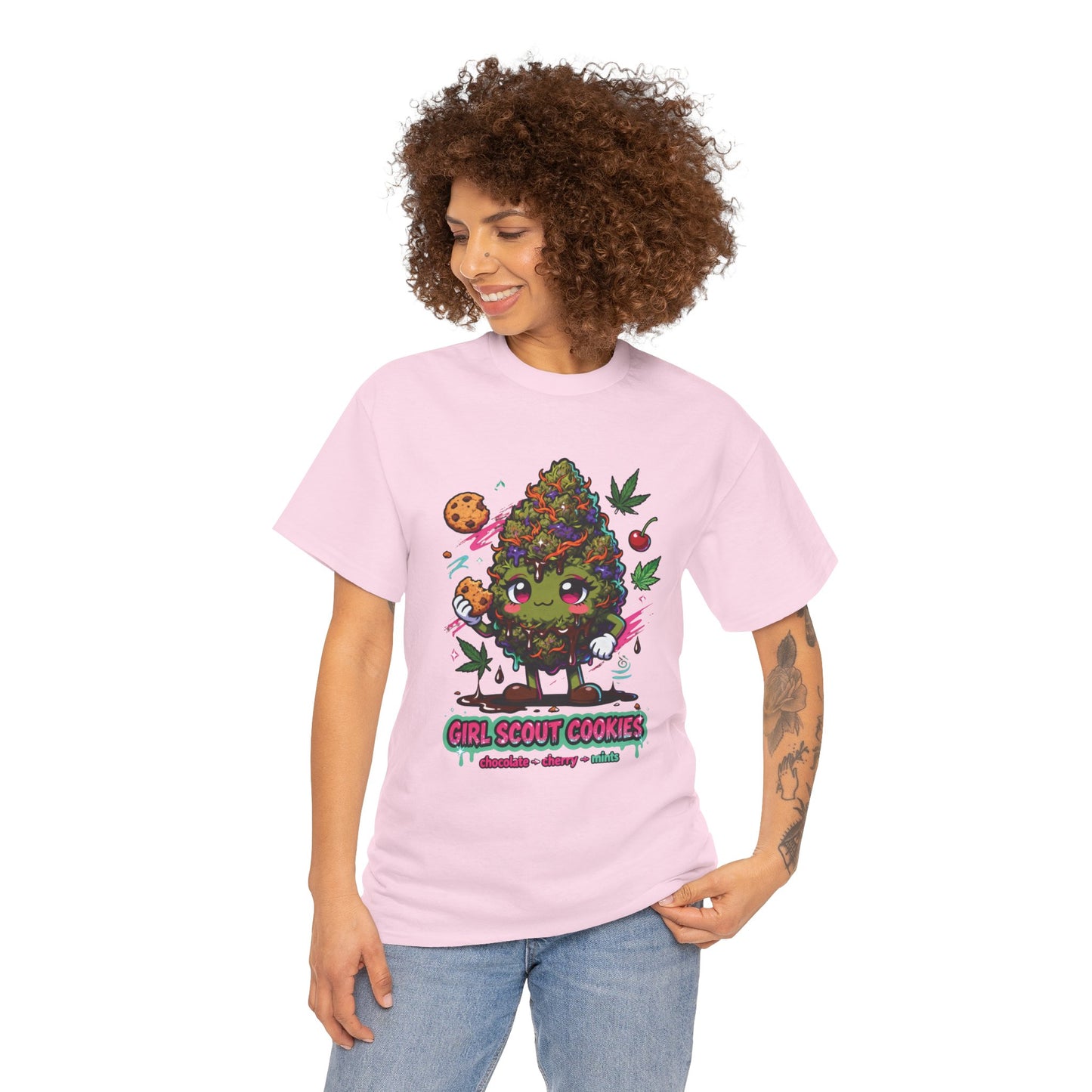 Girl Scout Cookies 420 Tee — Cute Bud Character Graphic T-Shirt