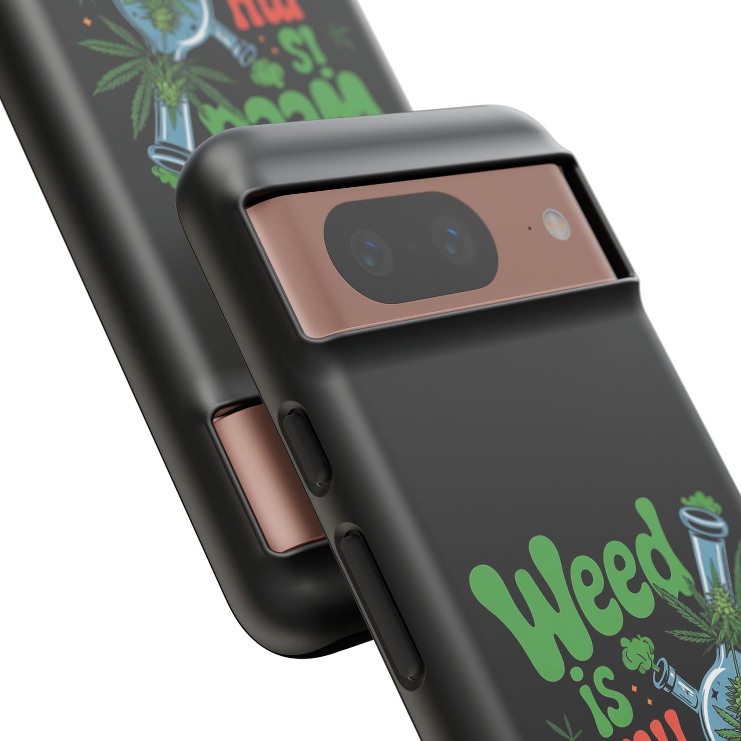 Phone Case — "Weed Is My Therapy" Retro Cannabis Design