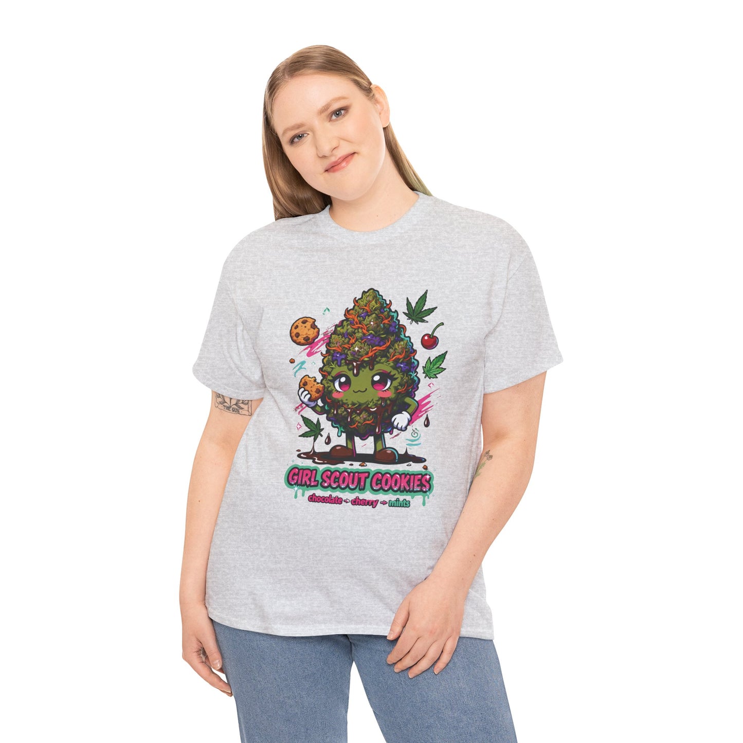 Girl Scout Cookies 420 Tee — Cute Bud Character Graphic T-Shirt