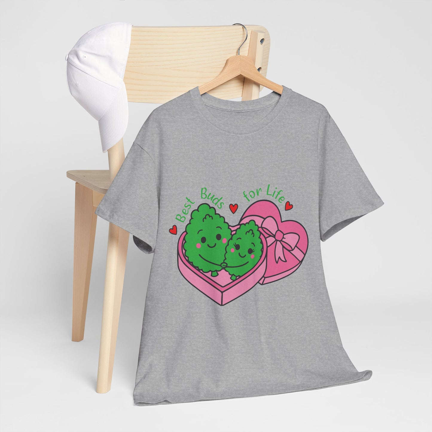 Friendship Heart Tee — “Best Buds for Life” Cute Plant Friends Valentine T‑Shirt