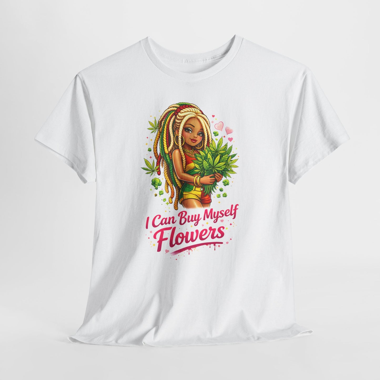 Floral Self-Love Tee — "I Can Buy Myself Flowers" Graphic T-Shirt