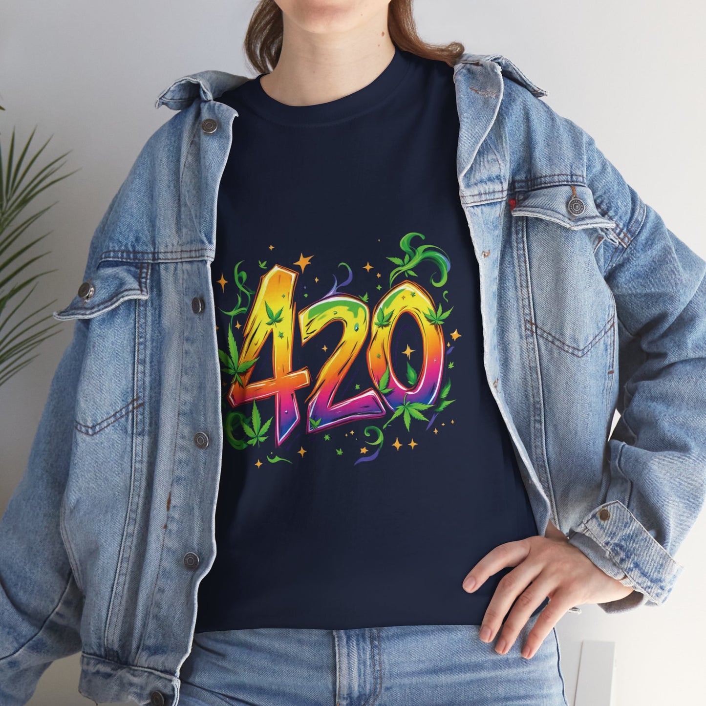 420 Colorful Tee — Psychedelic Stoner Graphic T-Shirt for 4/20 Celebrations