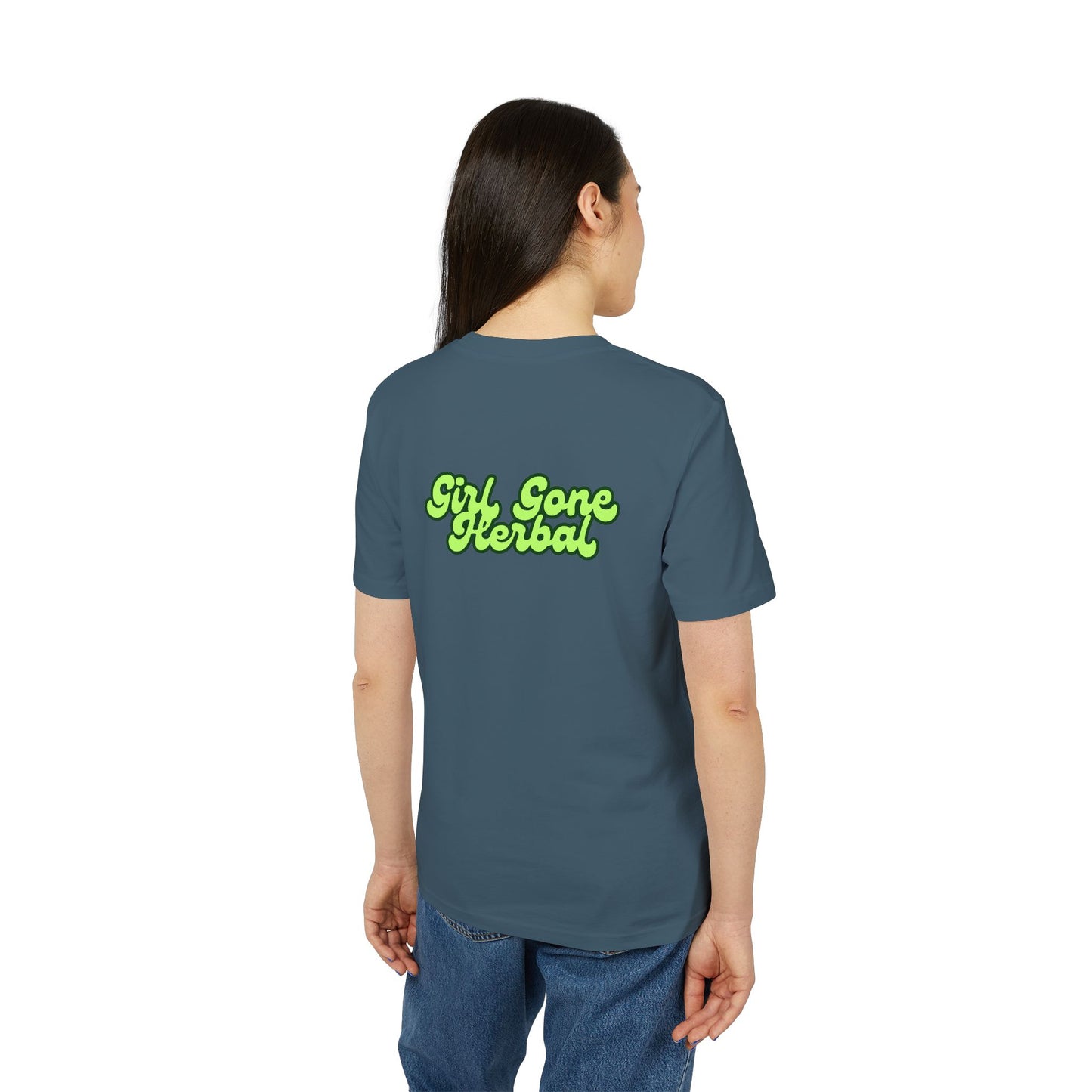 Herbal Vibes T-Shirt — "Girl Gone Herbal" Green Goddess Graphic Tee