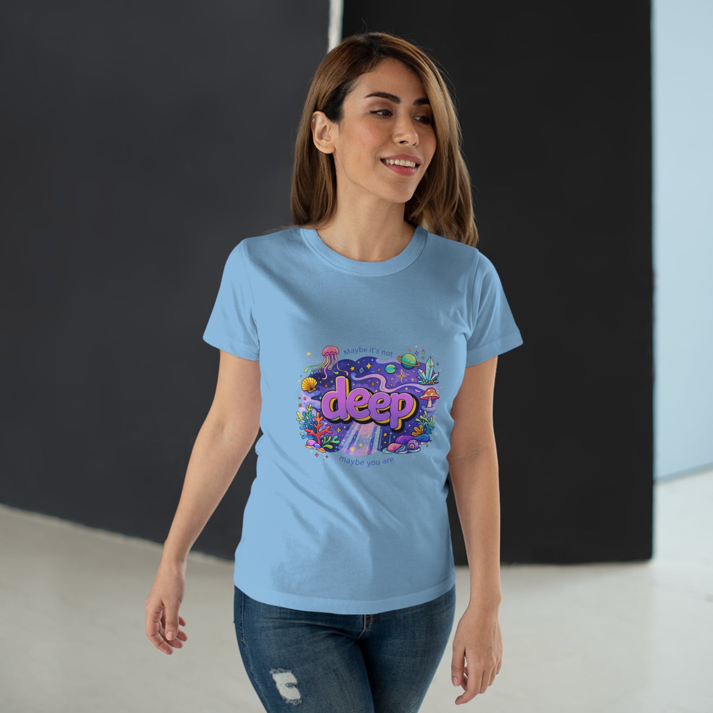 Deep Ocean Graphic T-Shirt — "Deep" Colorful Underwater Design