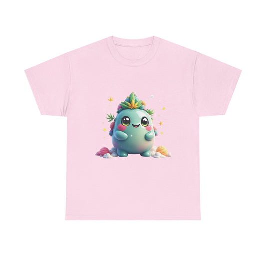 Cute 420 Character T-Shirt — Kawaii Succulent Tee