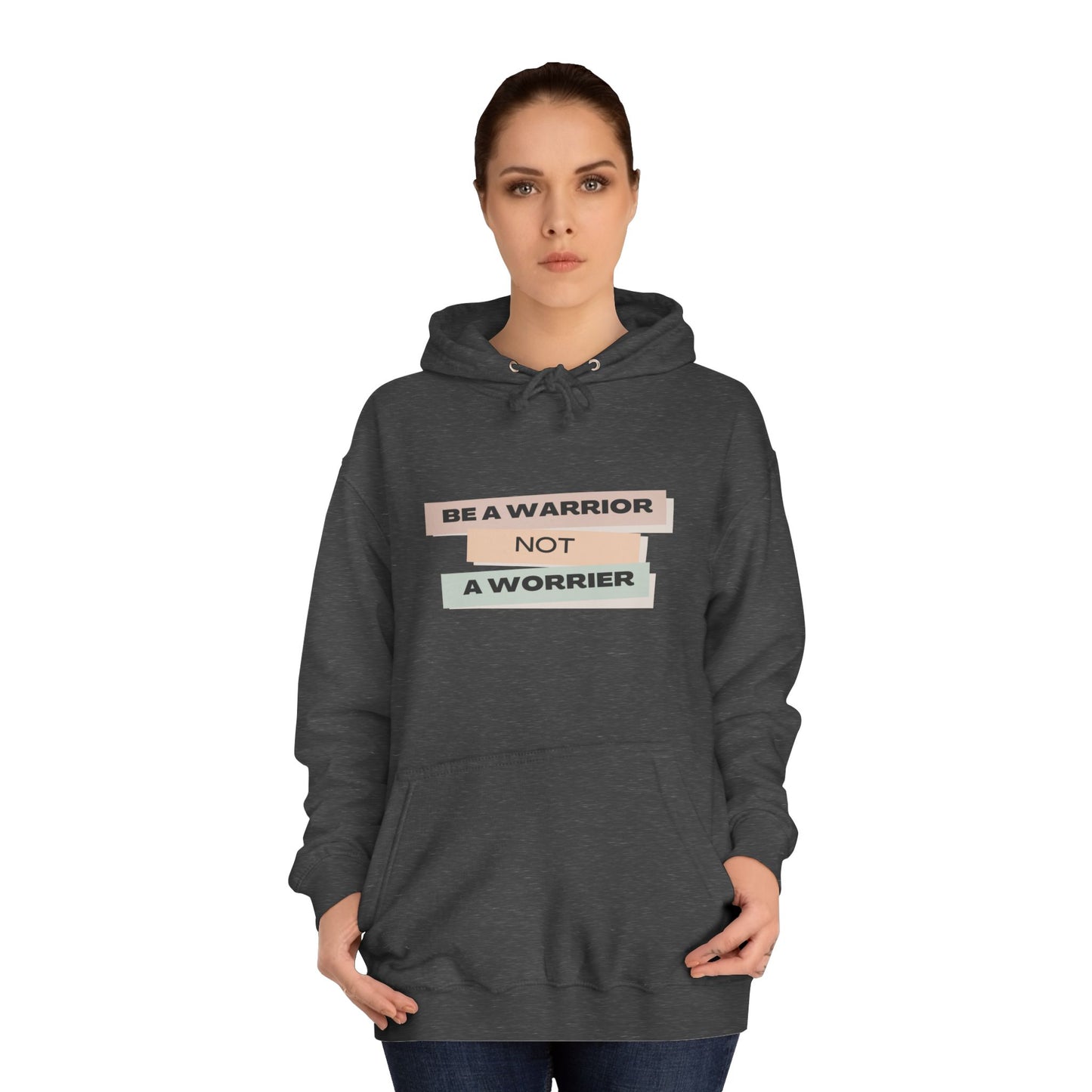 Unisex College Hoodie with Motivational Saying