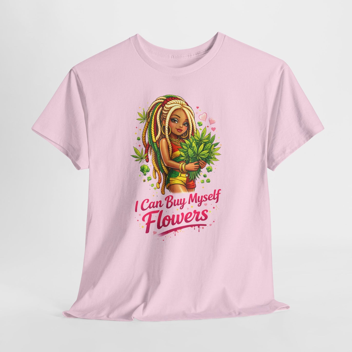 Floral Self-Love Tee — "I Can Buy Myself Flowers" Graphic T-Shirt