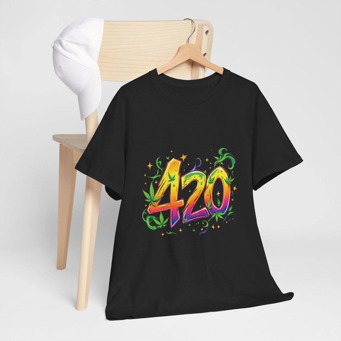 420 Colorful Tee — Psychedelic Stoner Graphic T-Shirt for 4/20 Celebrations