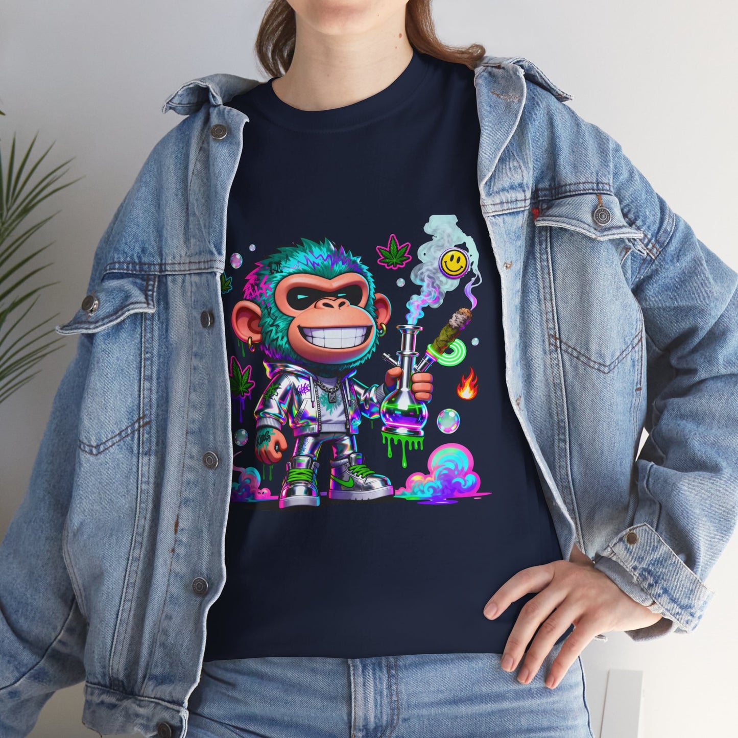 Monkey Astronaut Tee — Colorful Space Ape Graphic T‑Shirt