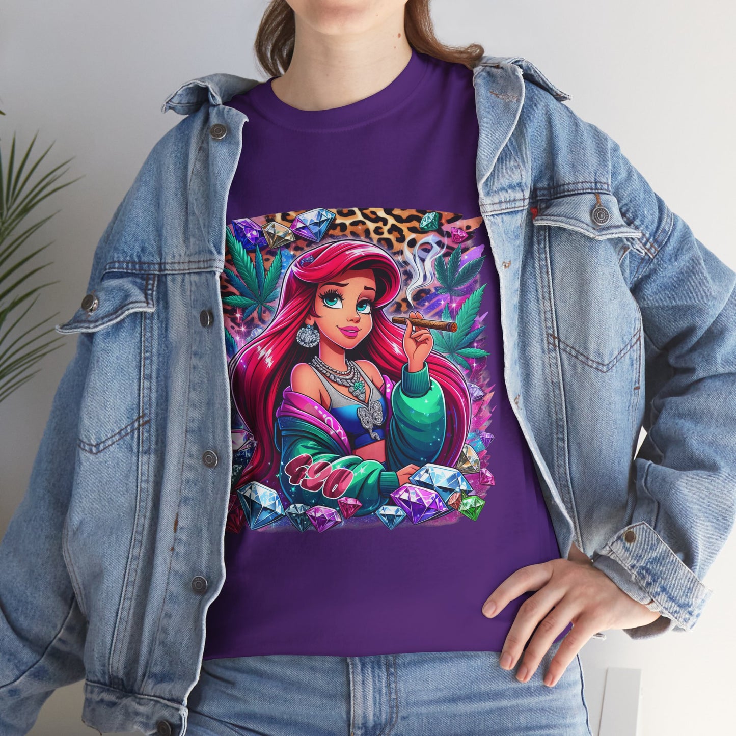 Ariel Retro Pop Art Tee — Colorful Mermaid Graphic T-Shirt