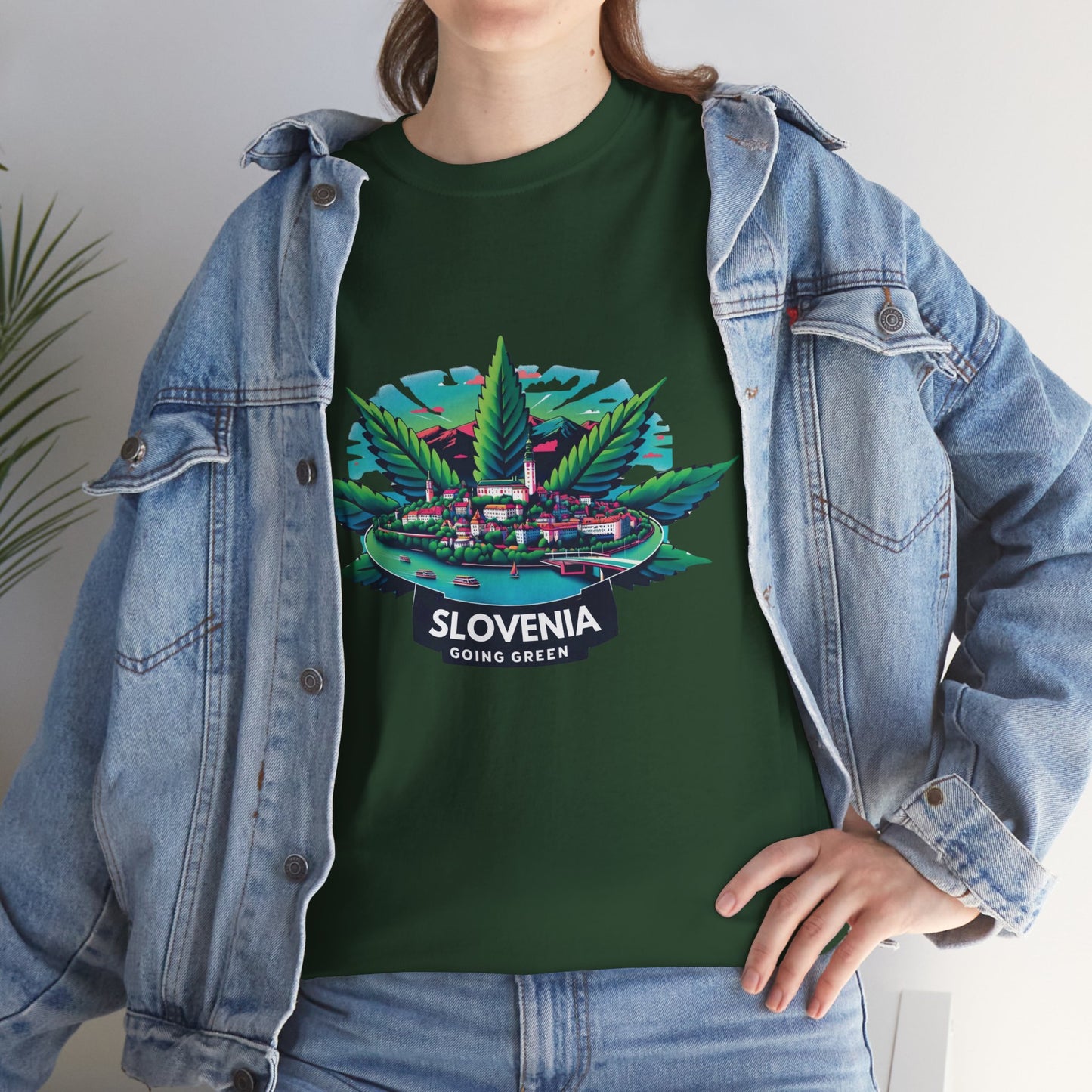 Slovenia is Going Green Heavy Cotton Tee