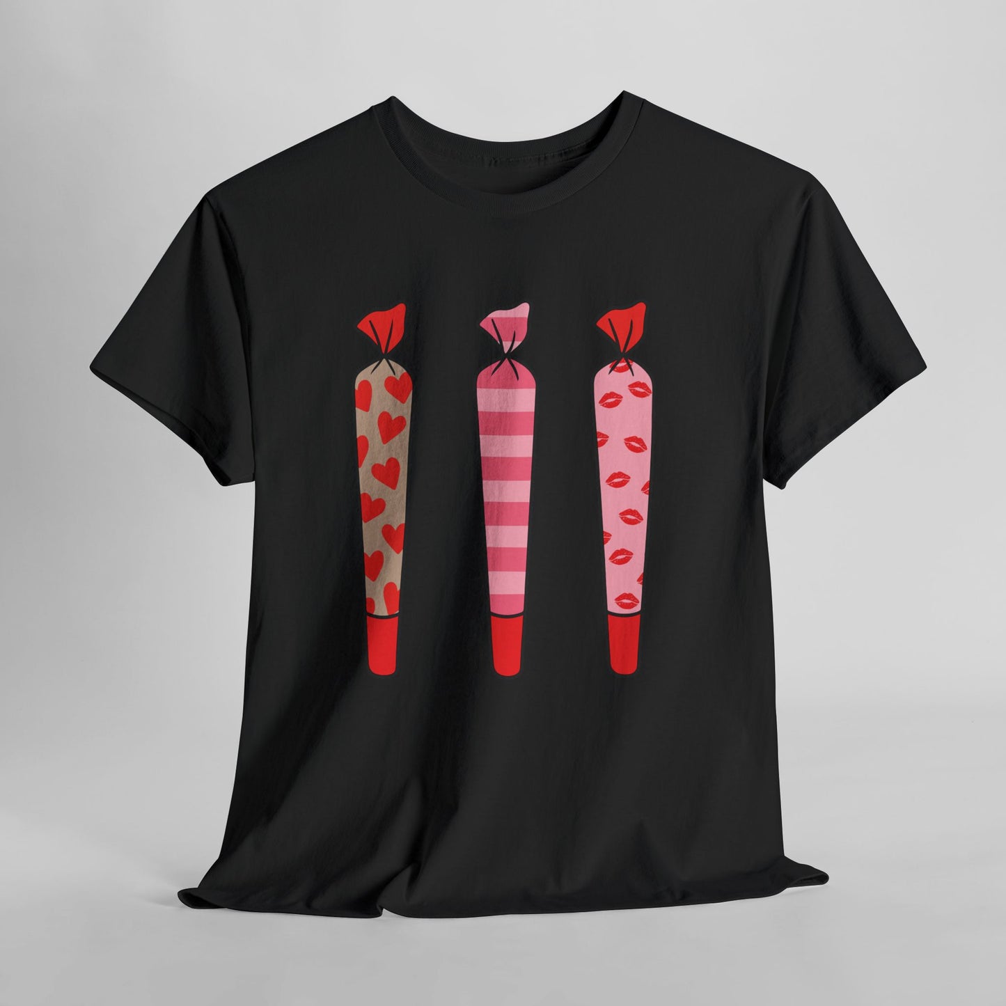 Valentine Joints Tee — Cute Pink Heart Joint Graphic T-Shirt