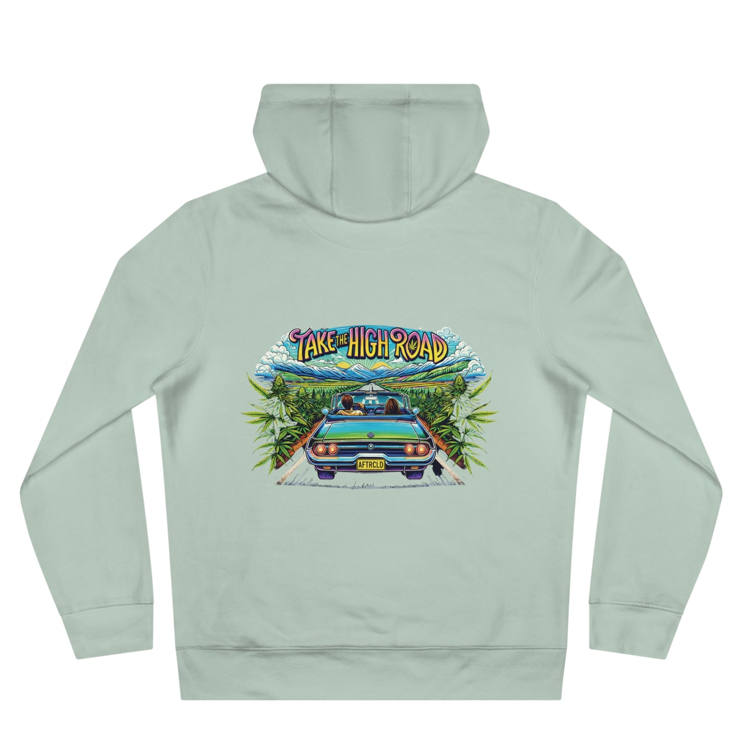 Green Heart Hoodie — 'Take the High Road' Green Heart Leaf Hoodie