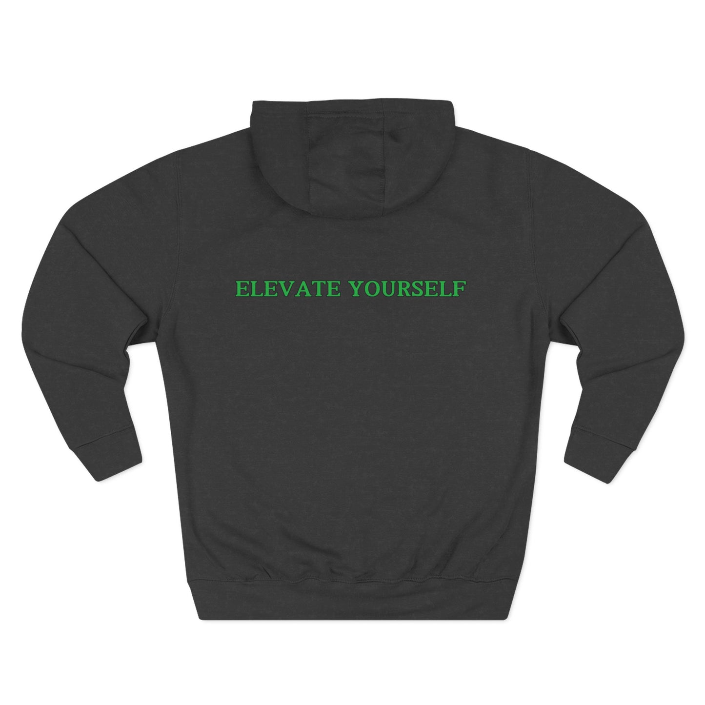 Green Crack Three-Panel Fleece Hoodie