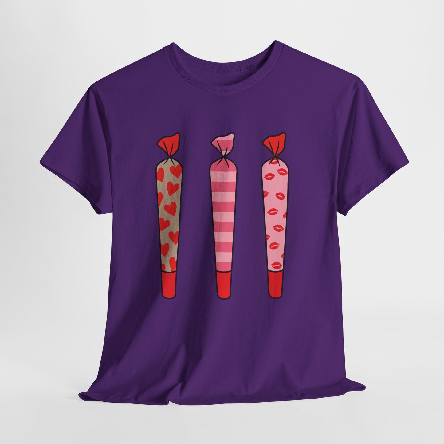 Valentine Joints Tee — Cute Pink Heart Joint Graphic T-Shirt