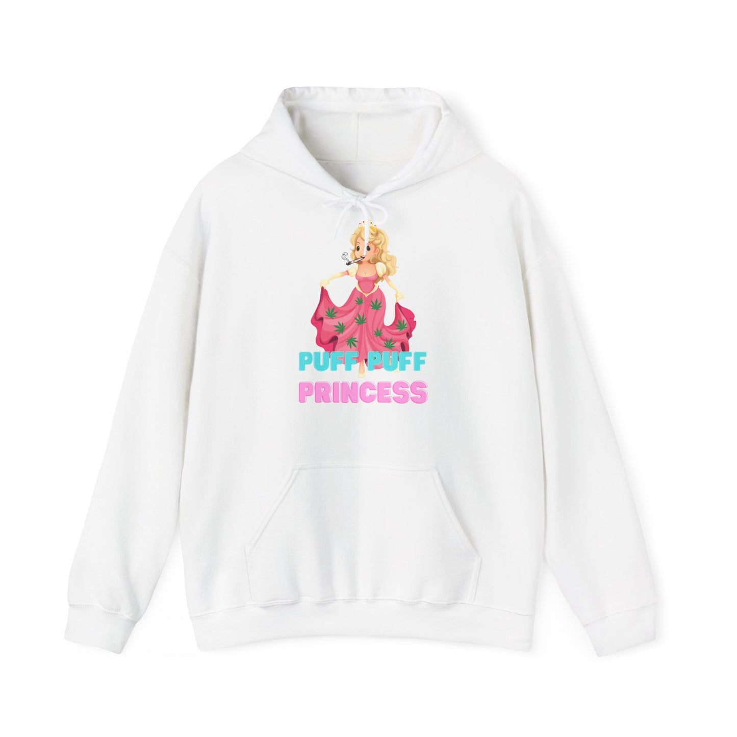 Unisex Heavy Blend Hooded Sweatshirt Princess Pink Design, Puff Princess, Gift for Her