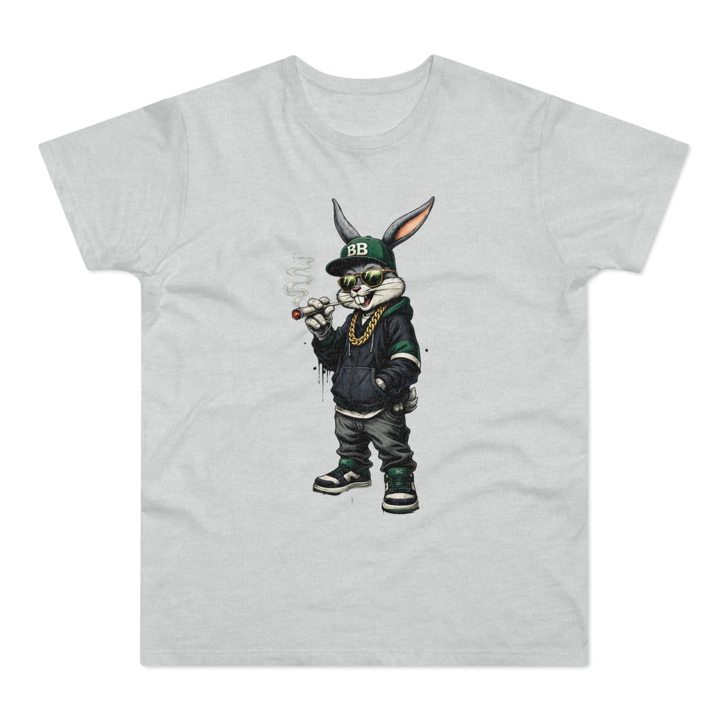 Streetwear Bunny Graphic T‑Shirt — Cool Hip Hop Rabbit Design