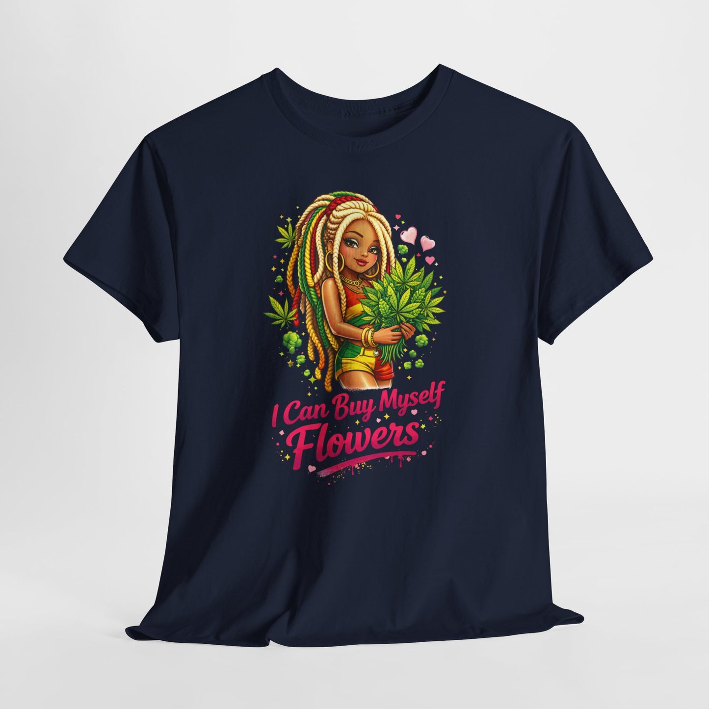 Floral Self-Love Tee — "I Can Buy Myself Flowers" Graphic T-Shirt
