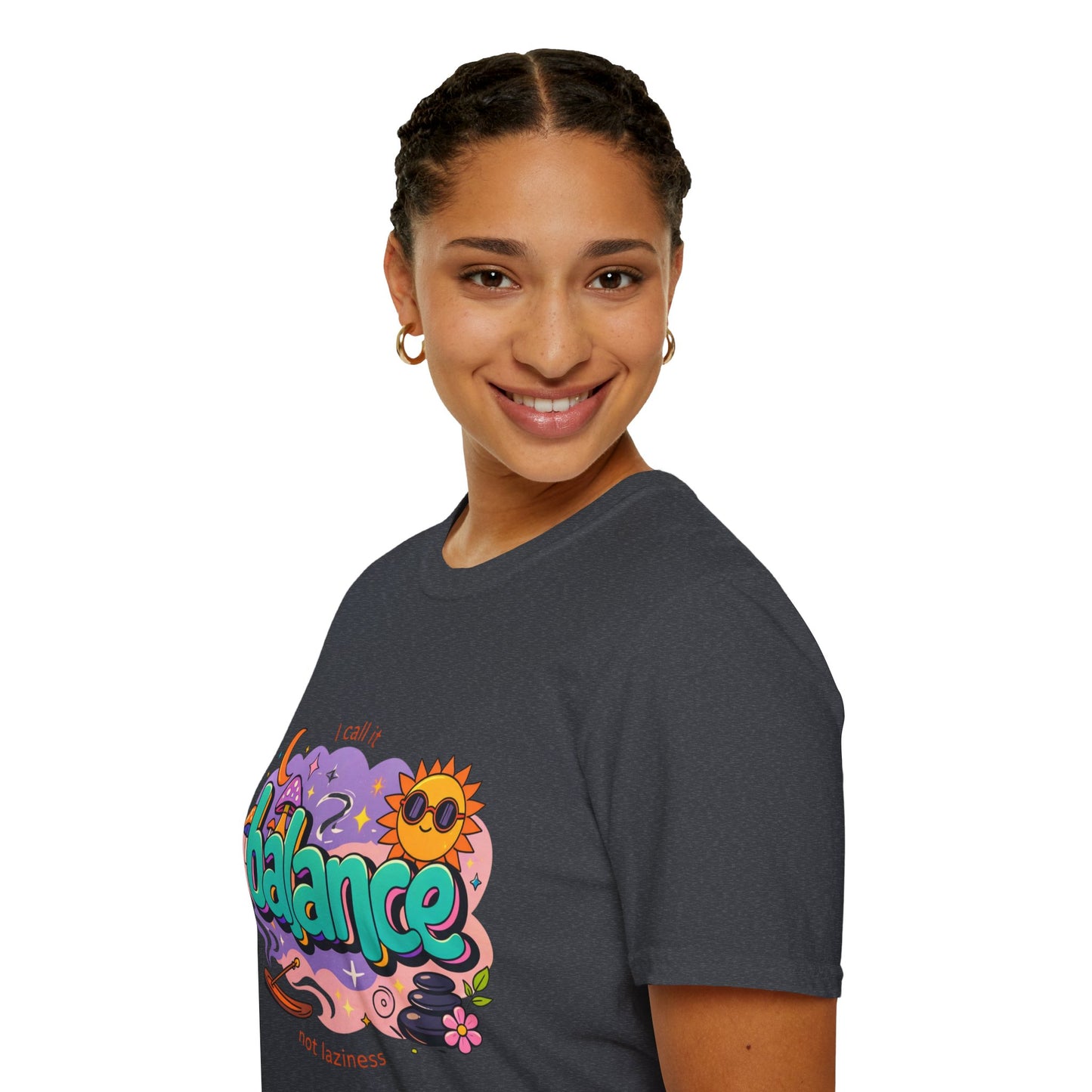 Balance Graphic T-Shirt — "It’s Self-Care Not Laziness" Relaxation Vibe