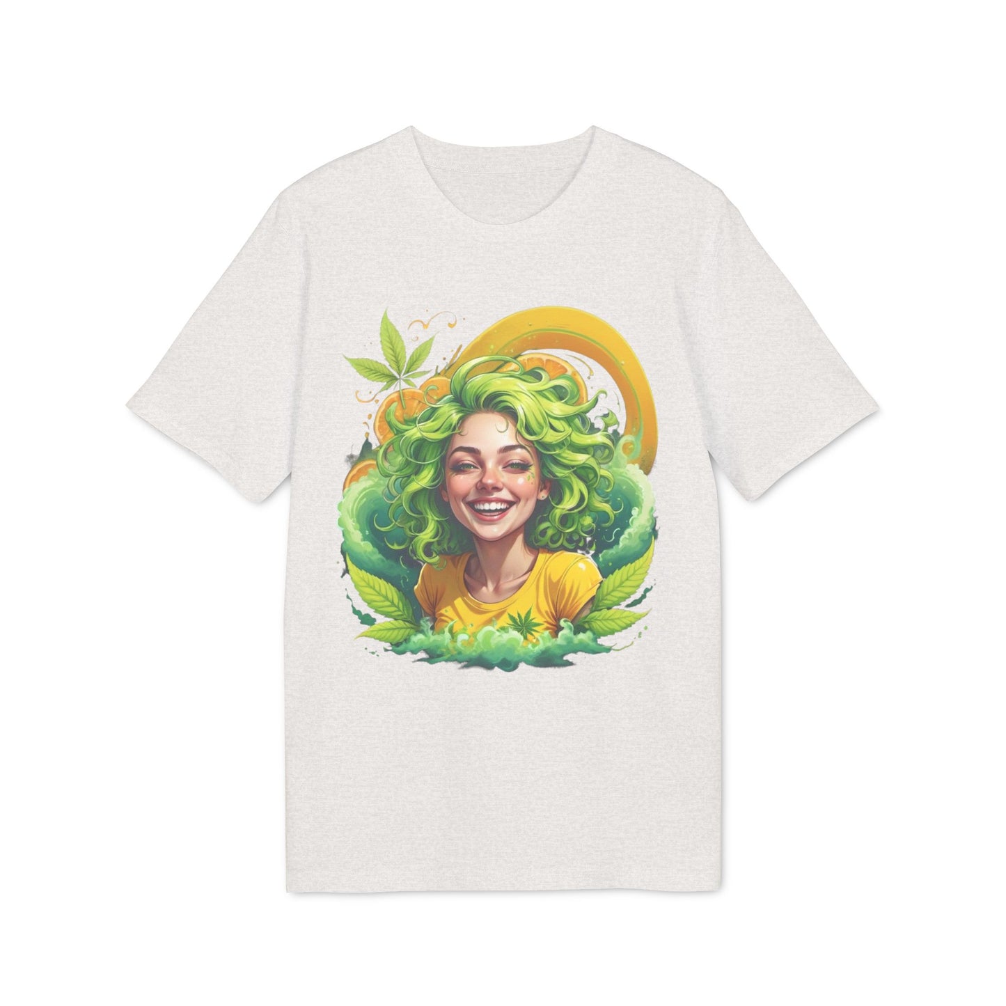 Herbal Vibes T-Shirt — "Girl Gone Herbal" Green Goddess Graphic Tee