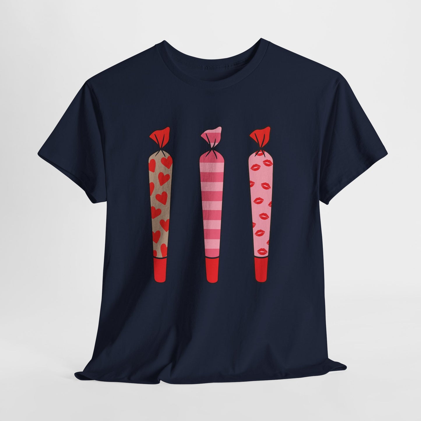 Valentine Joints Tee — Cute Pink Heart Joint Graphic T-Shirt
