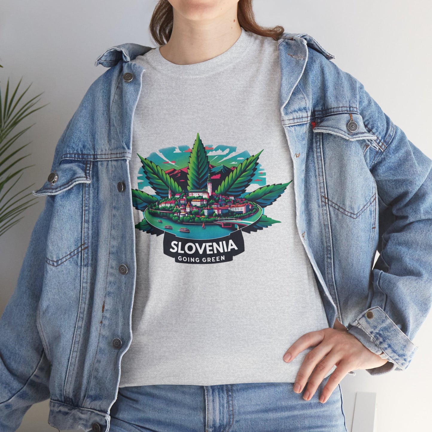 Slovenia is Going Green Heavy Cotton Tee