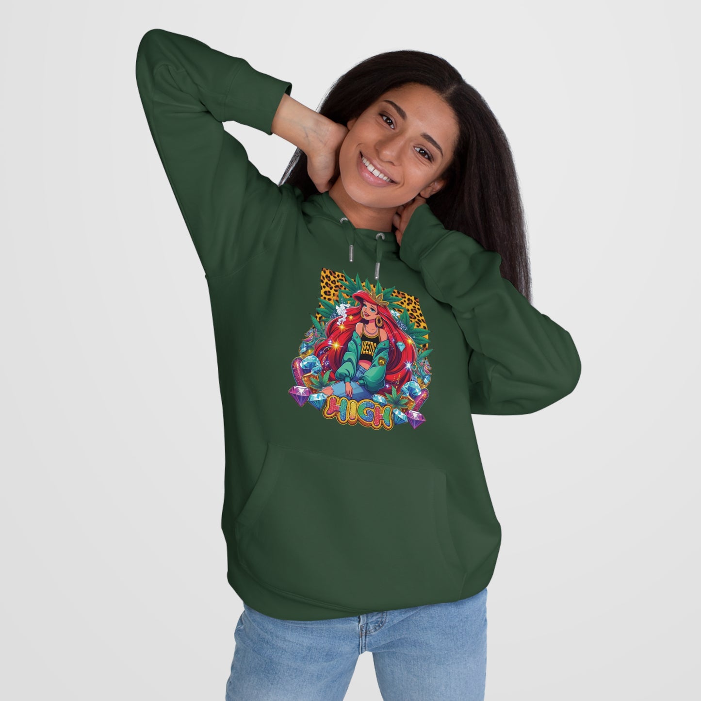 King Graphic Hoodie — 'Stoned and Boujee' Colorful Royal Queen Streetwear