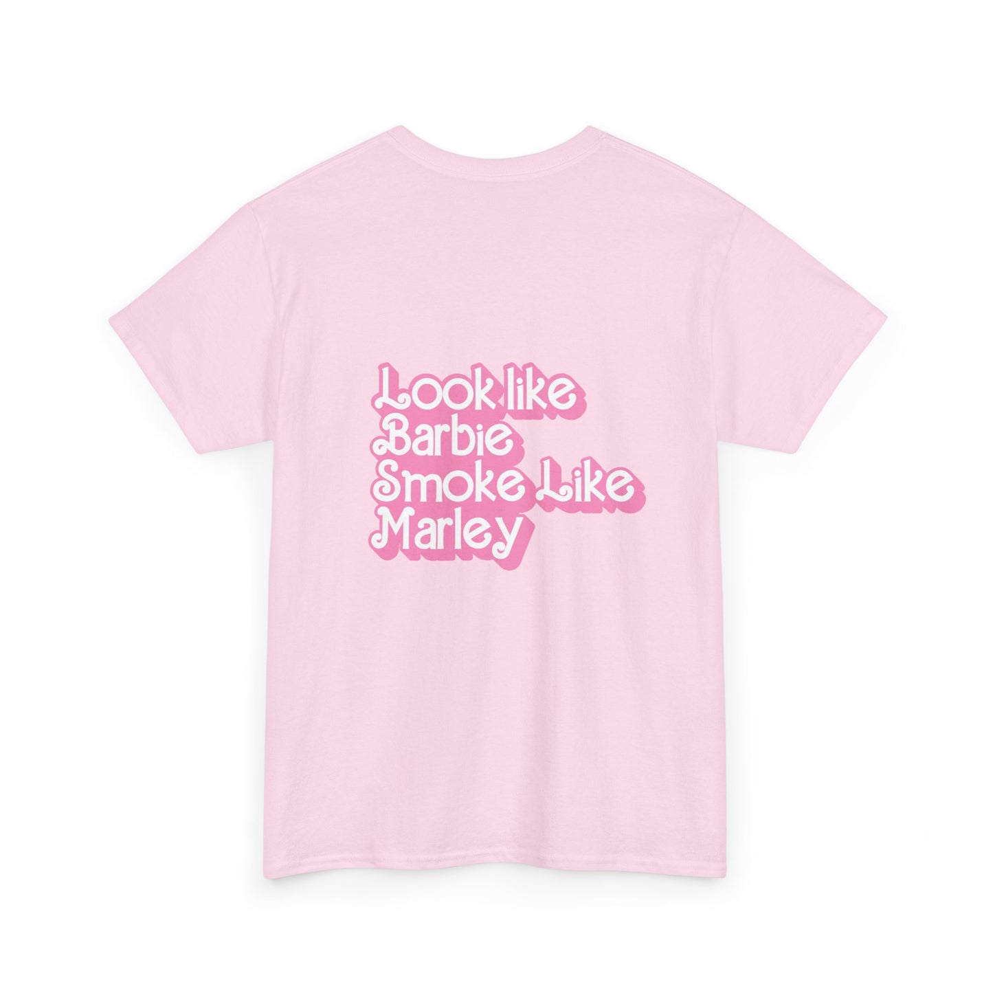 Cinderella Retro Pinup Tee — "Look Like Barbie, Smoke Like Marley" Graphic T‑Shirt