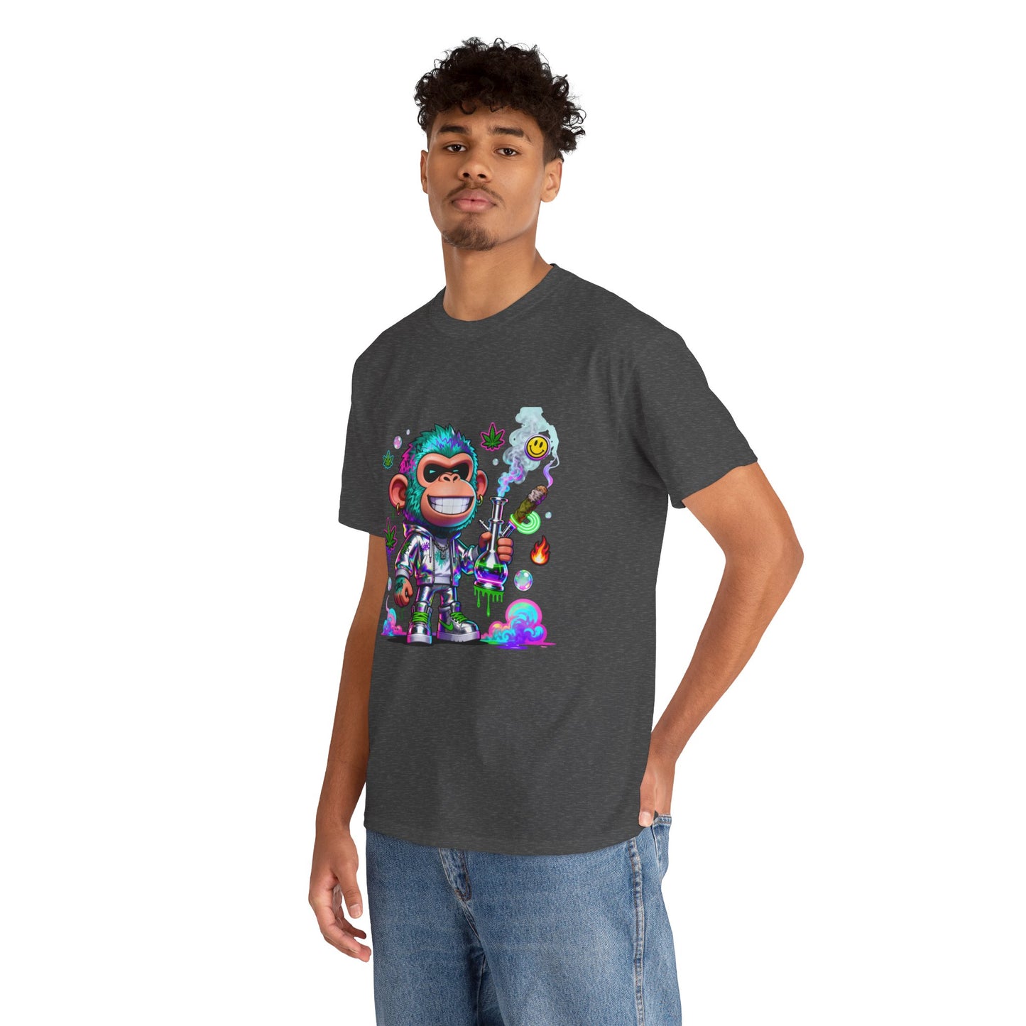 Monkey Astronaut Tee — Colorful Space Ape Graphic T‑Shirt