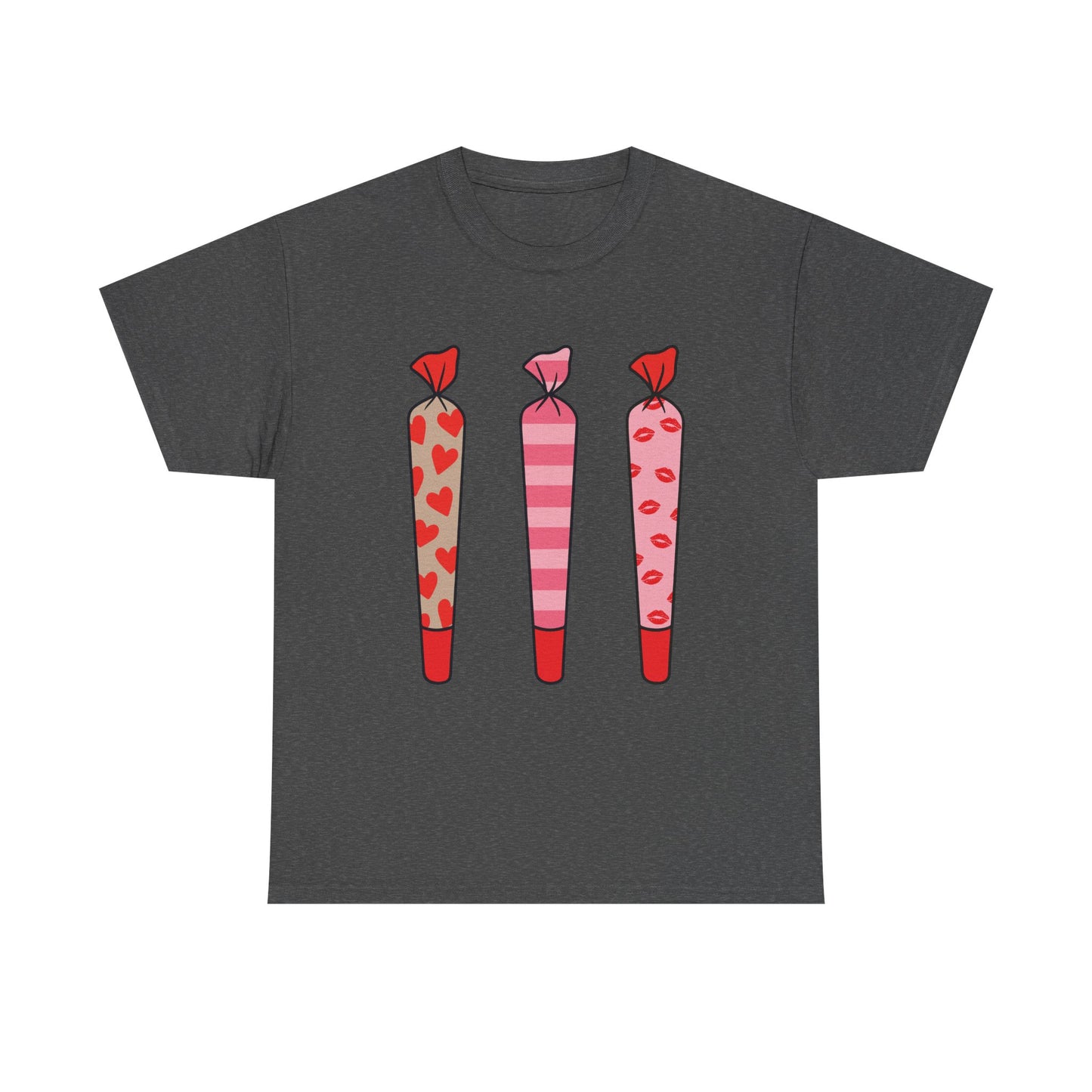 Valentine Joints Tee — Cute Pink Heart Joint Graphic T-Shirt