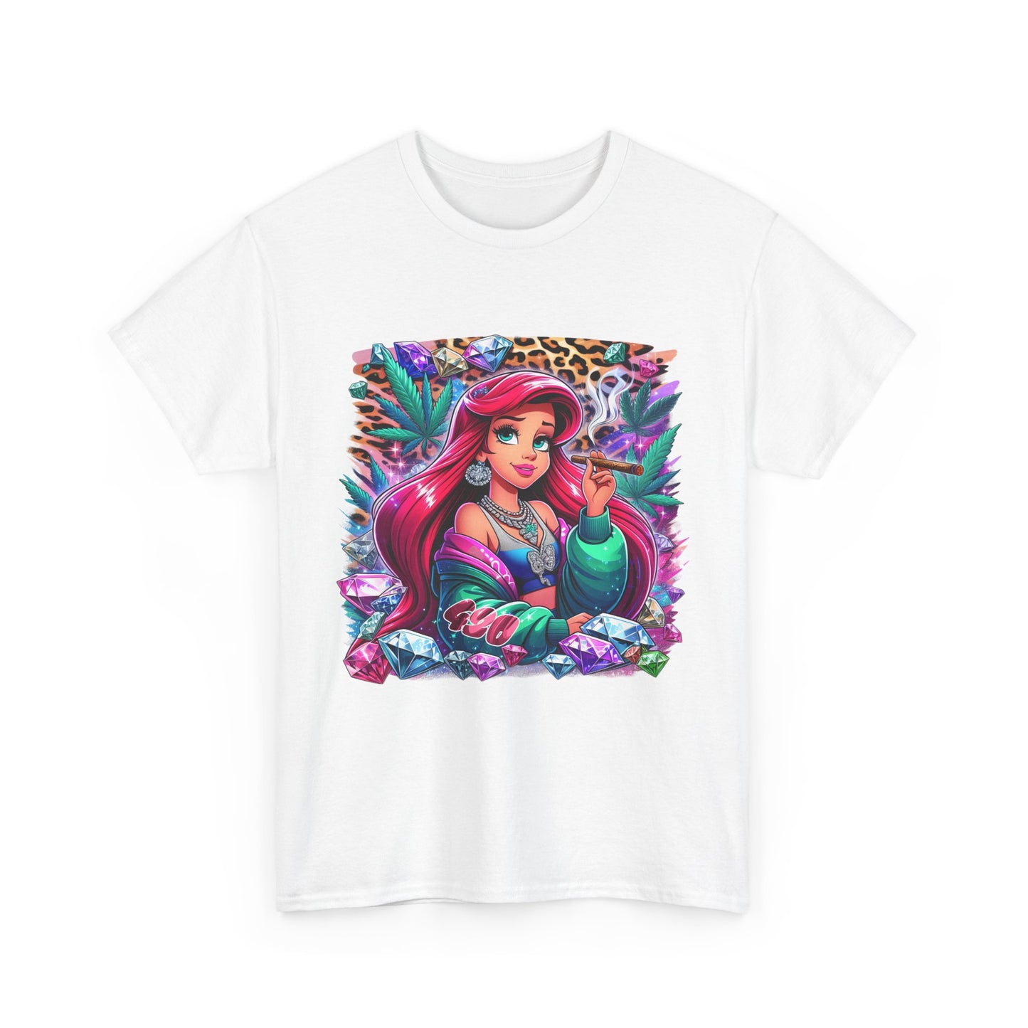 Ariel Retro Pop Art Tee — Colorful Mermaid Graphic T-Shirt