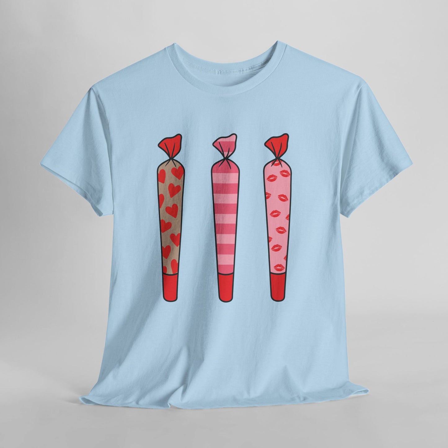Valentine Joints Tee — Cute Pink Heart Joint Graphic T-Shirt