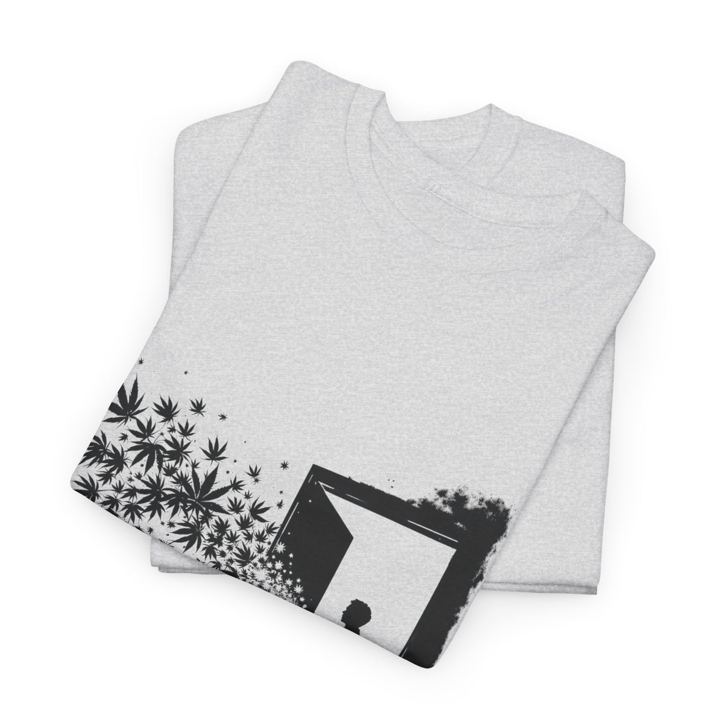 Dream Portal T‑Shirt — Silhouette Doorway with Stars Graphic