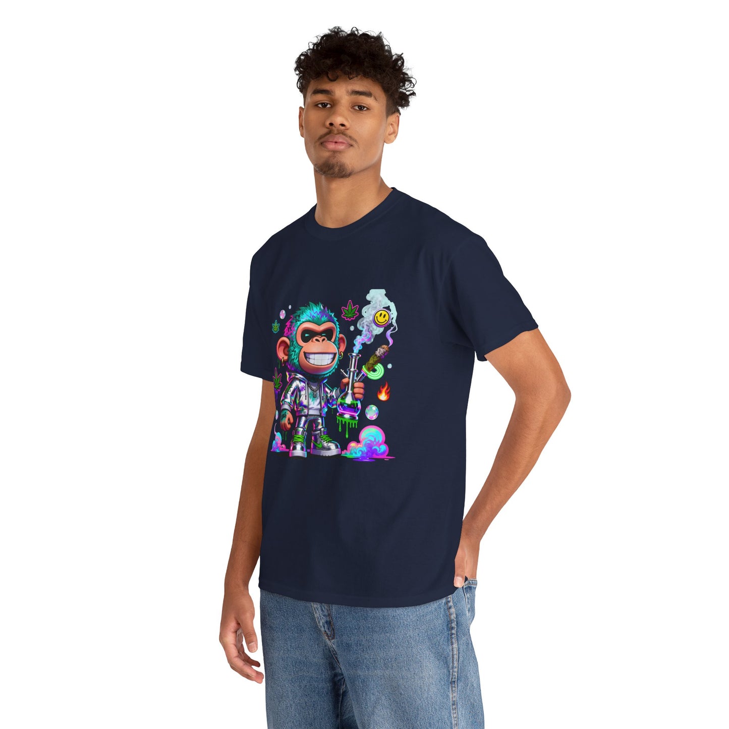 Monkey Astronaut Tee — Colorful Space Ape Graphic T‑Shirt